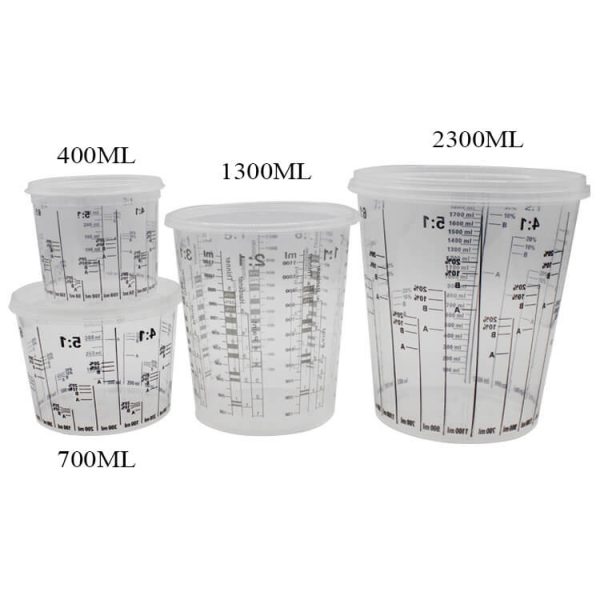 1666062474 Mc700 Automotive Paint Transparent Plastic Mixing Cup For Car Refinishing