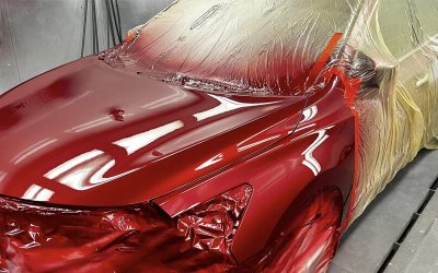 Découvrez l'attrait du brillant de SYBON couleurs de peinture automobile rouge