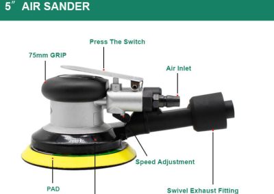 GJ156-احترافية-5"-و-6"-ساندر-النخيل-الهوائي-المداري-العشوائي-للهواء-للمركبات-الخشبية-المعدنية
