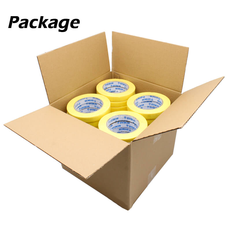 1001NY Automotive Refinish Masking Tape Yellow Color High Temperature Masking  Tape Heat Resistant - SYBON Professional Car Paint Manufacturer in China