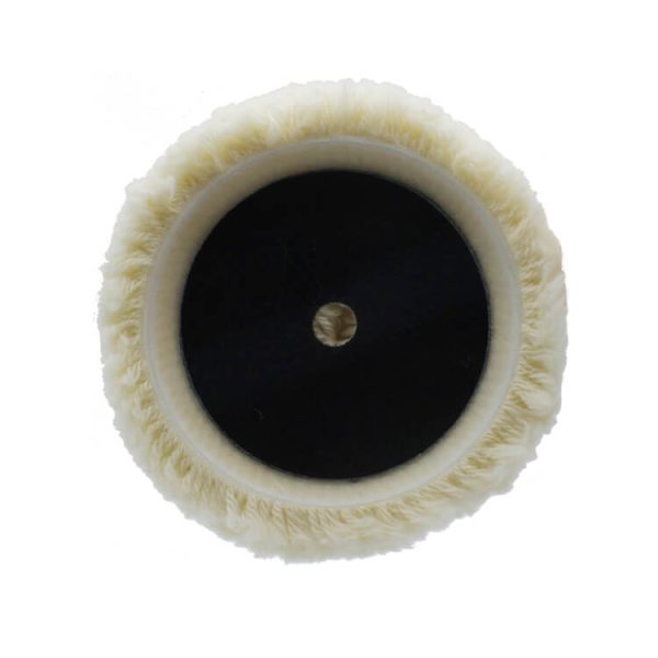 W007PA Wholesale 7inch single sided wool polishing buffing pad 180mm lamb buffing disc wool polishing pad