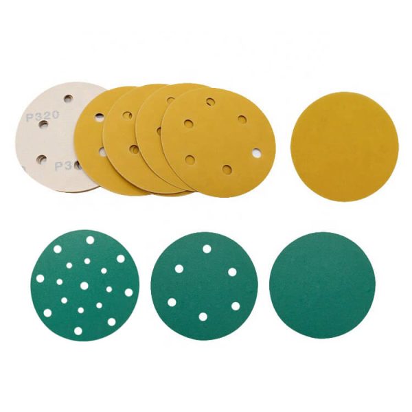 5" 6" Aluminum Oxide Sanding Discs P40-2000 Grits Sanding Discs Hook and Loop 6/17 Holes Sandpaper Orbital Sander