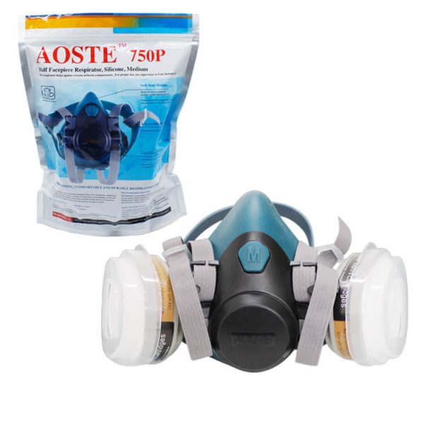 FL126 Reusable Half Face Double Respirator Spray Paint Mask