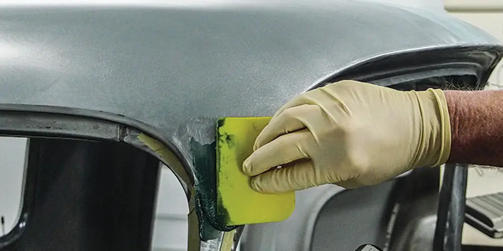 Fiber glass plastic filler putty repair car body refinish BPO