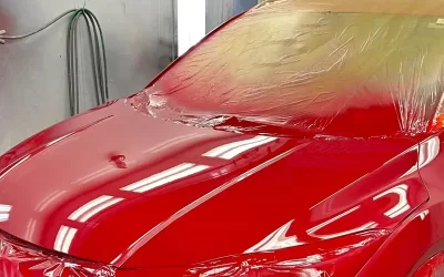 Elevate Your Vehicle's Look with Bright Red Automotive Paint