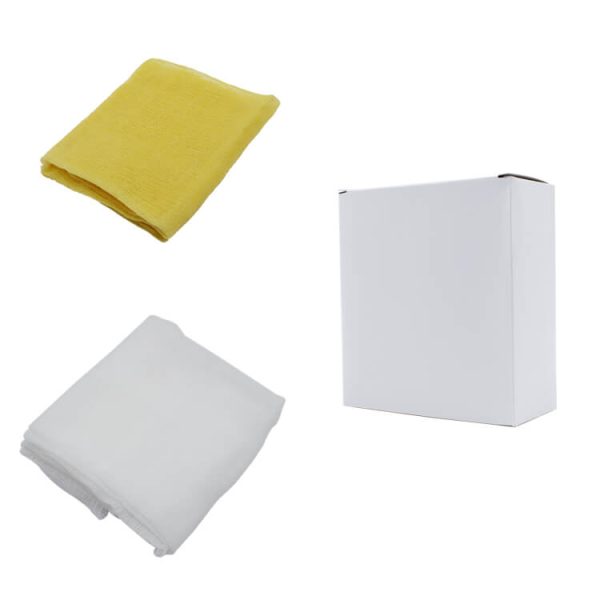 1028 Top Quality Dust Removal Sticky Tack Cloth Yellow or White 100% Cotton Gauze Painters Tack Cloth for Painting