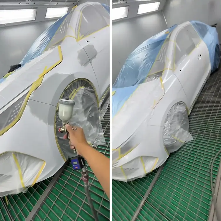 1727229571 Pearl White Auto Paint The Ultimate Solution for a Luxurious Car Finish SYBON